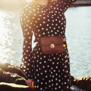 Maxi-jurk met polkadots