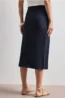 Geribde midirok met elastische tailleband