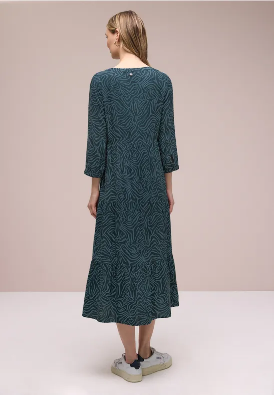 Midi-jurk met grafische print