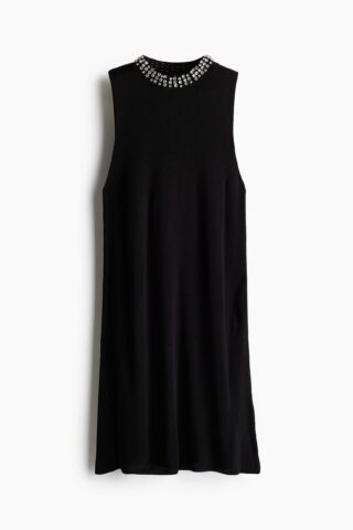 H & M - Mouwloze jurk - Zwart