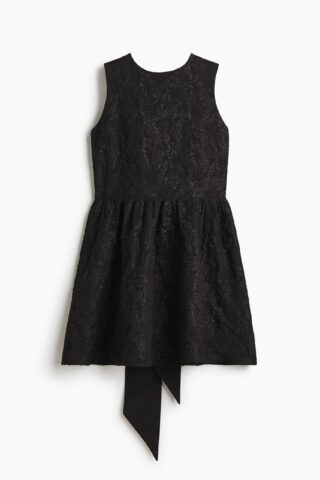 H & M - Jurk met strik - Zwart