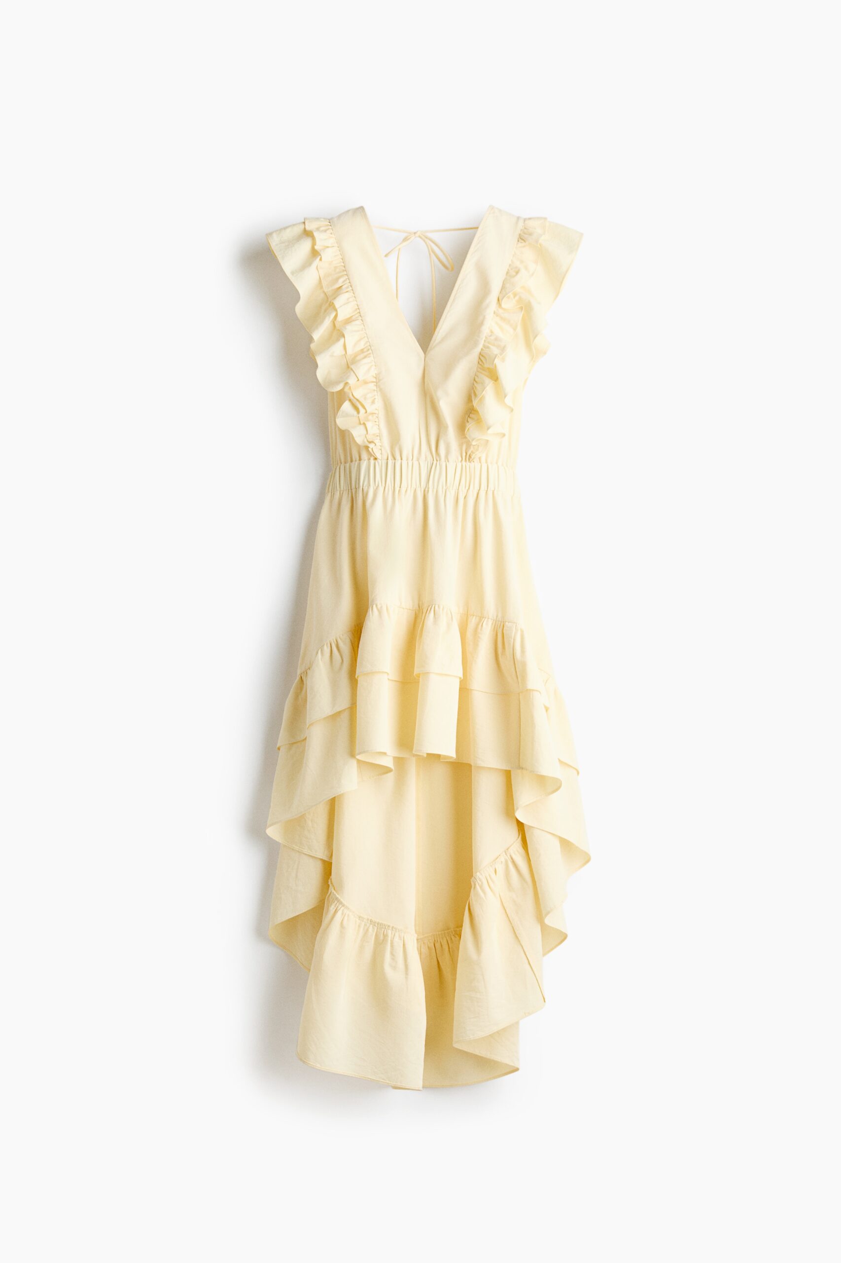 H & M - Jurk met volants - Bleekgeel H & M - Jurk met volants - Bleekgeel