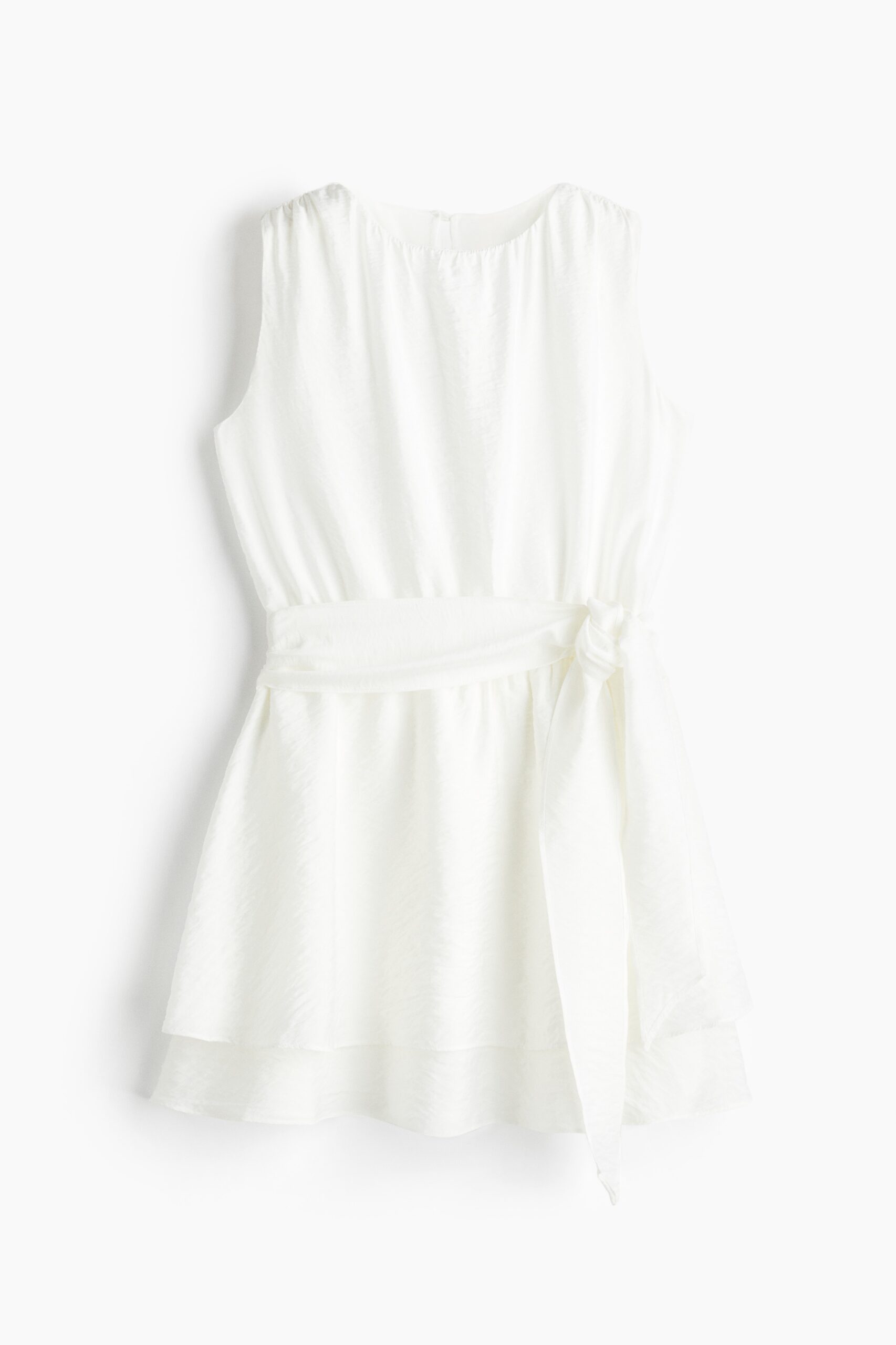 H & M - Jurk met strikceintuur - Wit H & M - Jurk met strikceintuur - Wit