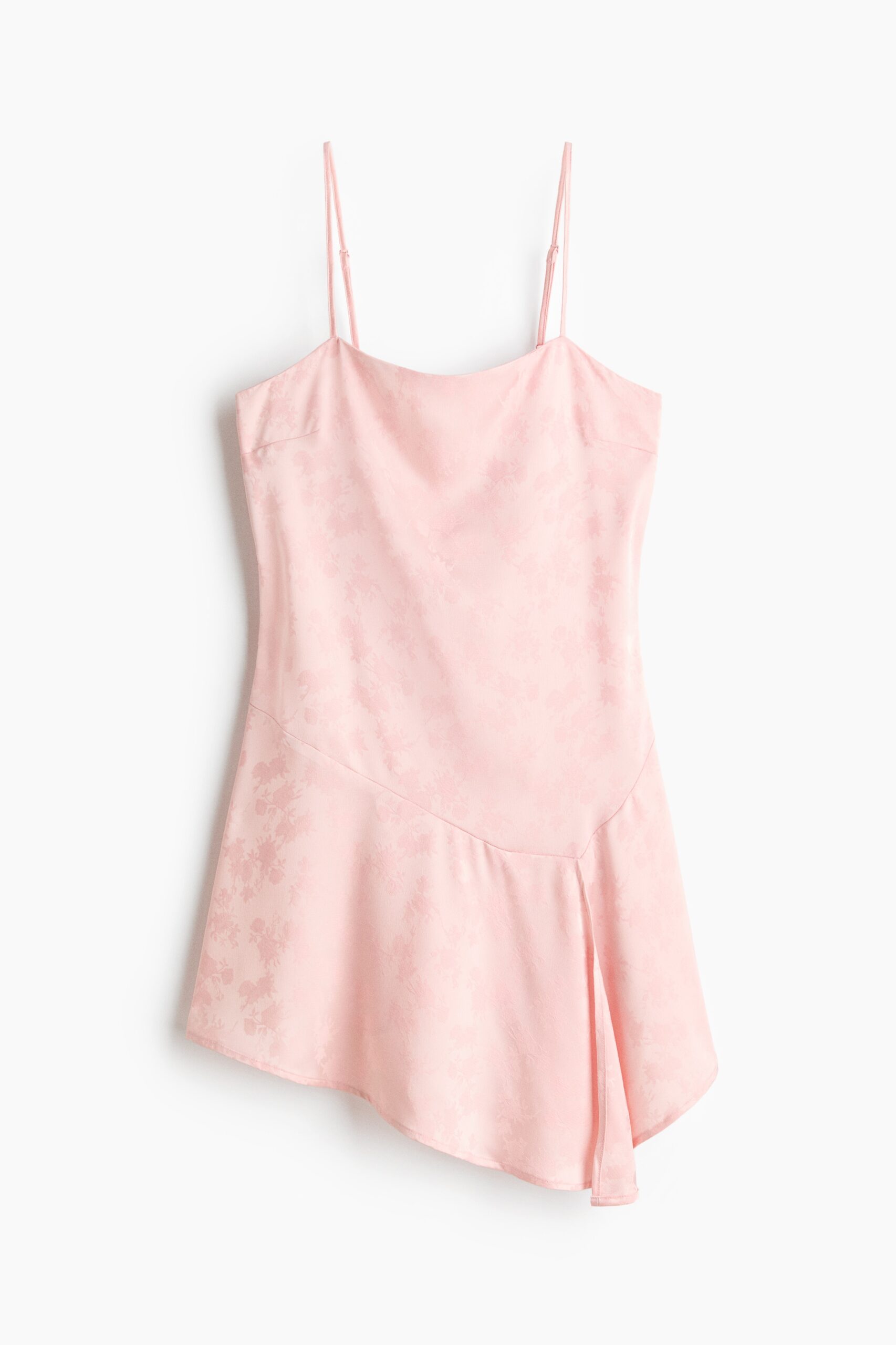 H & M - Satijnen strappy jurk - Lichtroze H & M - Satijnen strappy jurk - Lichtroze