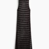 H & M - Ajourgebreide strandjurk - Donkerbruin
