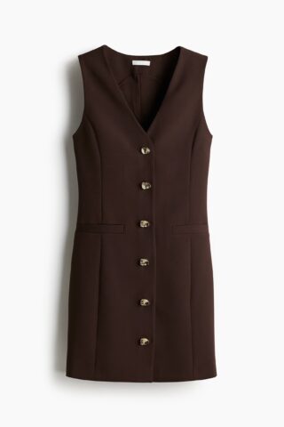 H & M - Giletjurk - Donkerbruin
