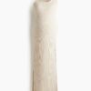 H & M - MAMA Ribgebreide jurk - Lichtbeige