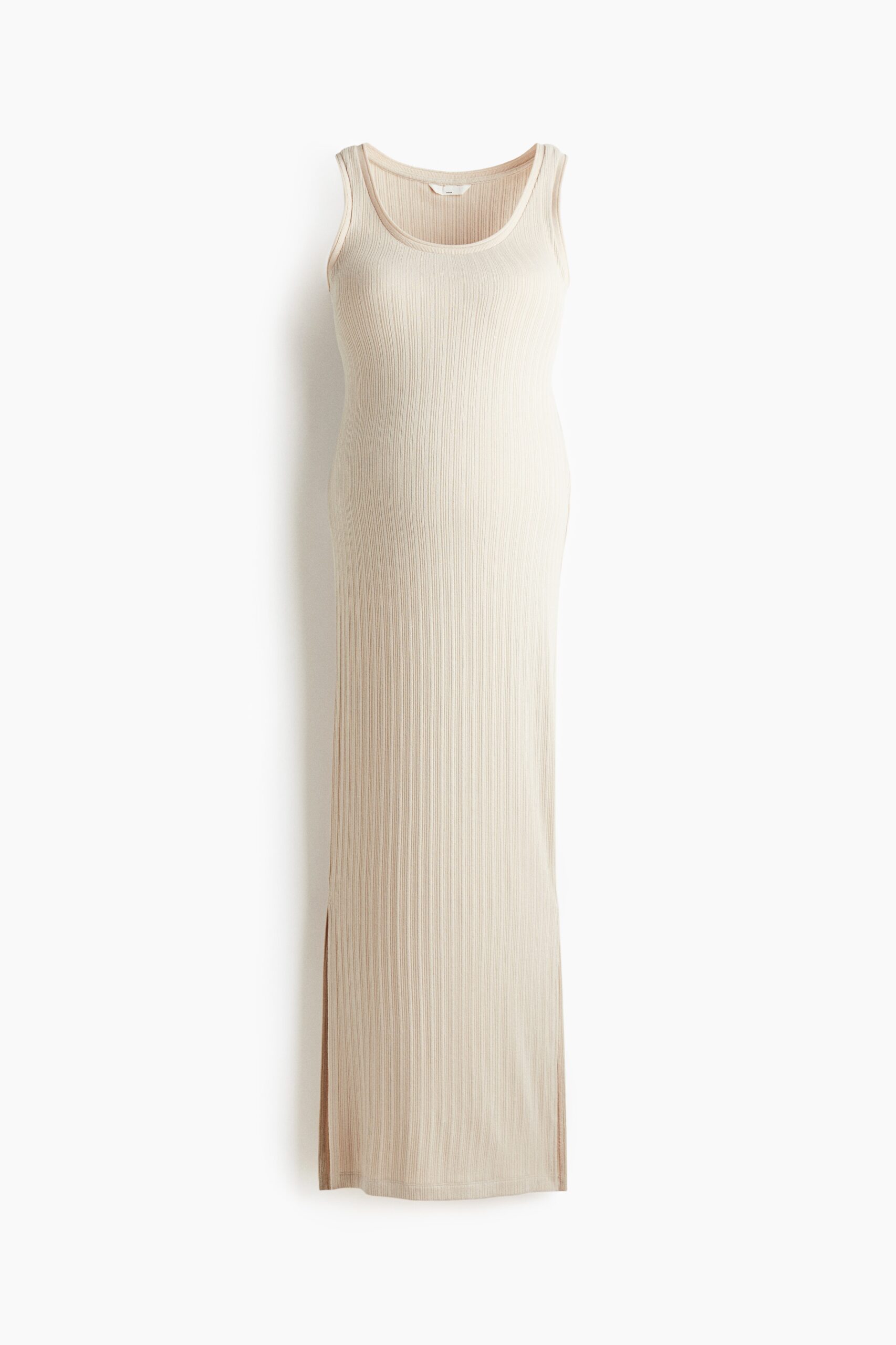 H & M - MAMA Ribgebreide jurk - Lichtbeige H & M - MAMA Ribgebreide jurk - Lichtbeige