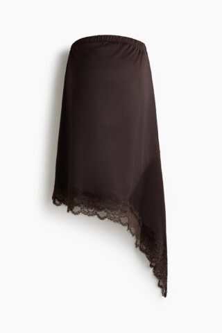 H & M - MAMA Asymmetrische rok - Donkerbruin