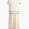 H & M - Jurk met gelaagde look - Roomwit/Zwart