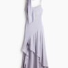 H & M - Satijnen jurk met sjaaldetail - Lila
