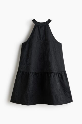 H & M - Jacquardgeweven jurk - Zwart