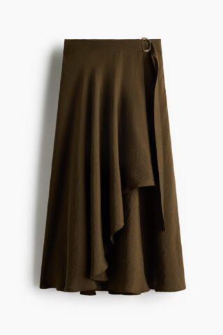 H & M - Overslagrok van lyocellmix - Bruin
