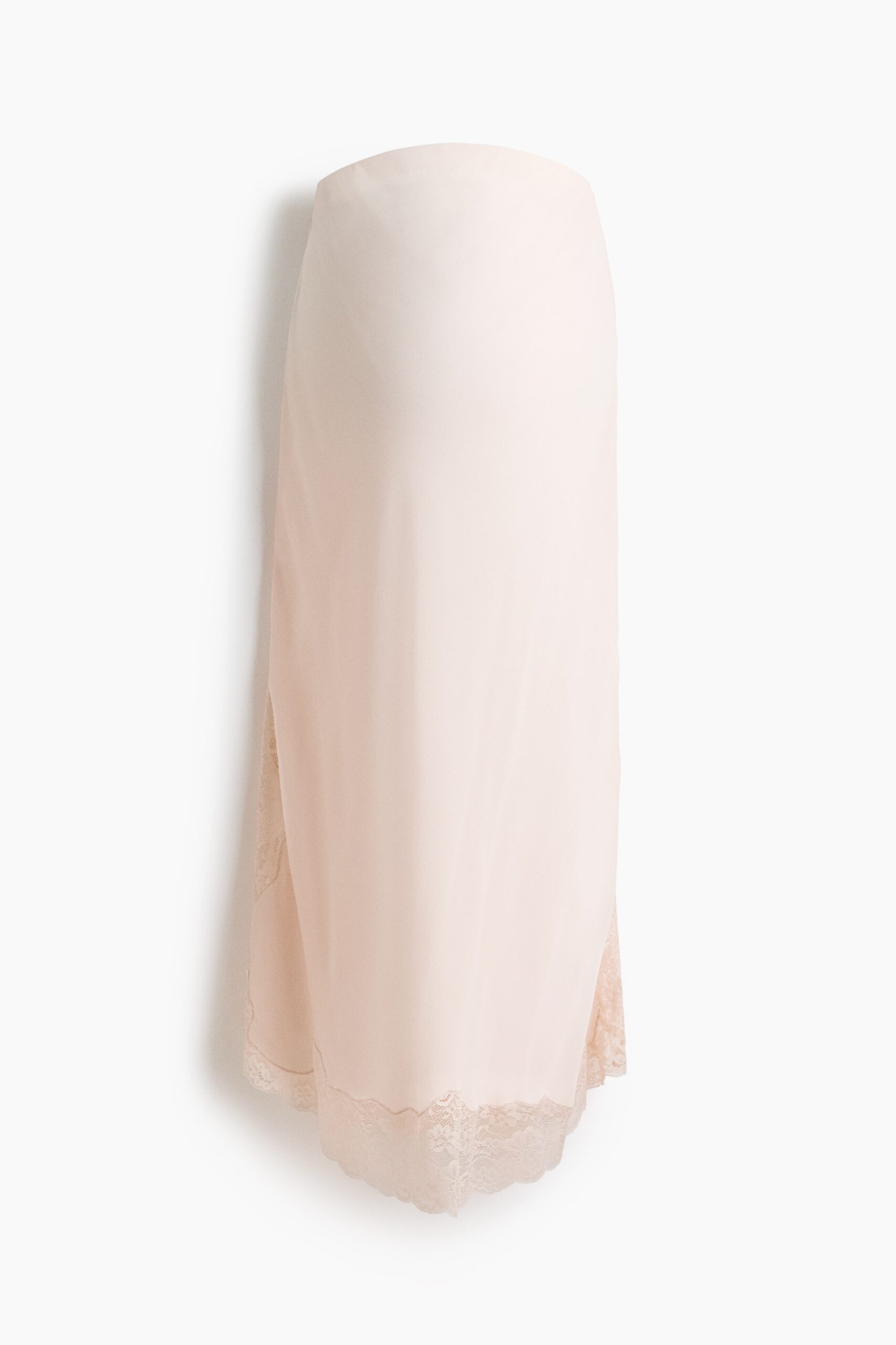 H & M - MAMA Rok van viscose met kant - Lichtroze
