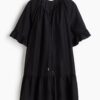 H & M - Tuniekjurk met strikbandjes - Zwart