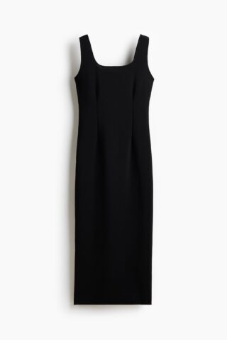 H & M - Jurk met coupenaden - Zwart