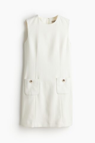 H & M - Jurk met zakken - Wit