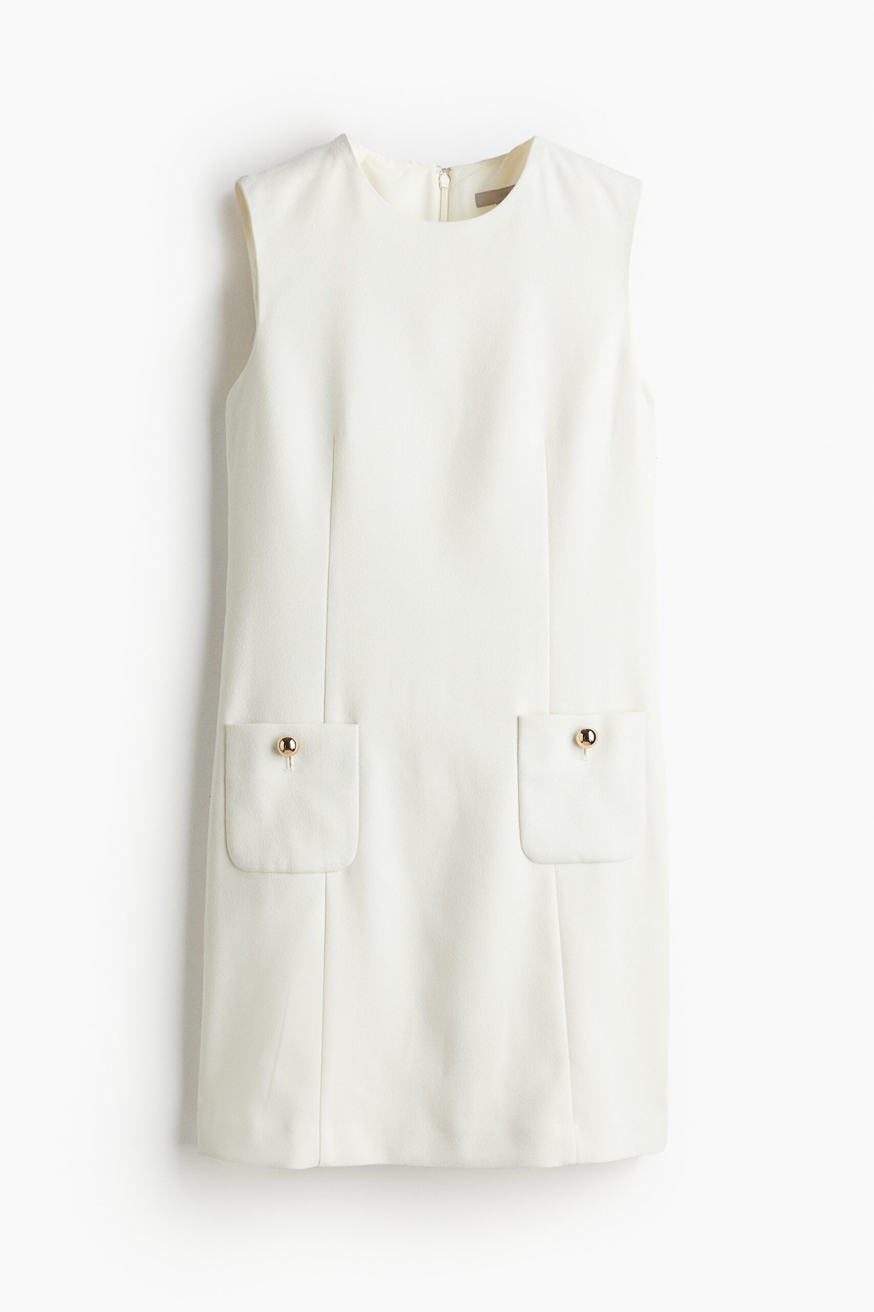 H & M - Jurk met zakken - Wit H & M - Jurk met zakken - Wit