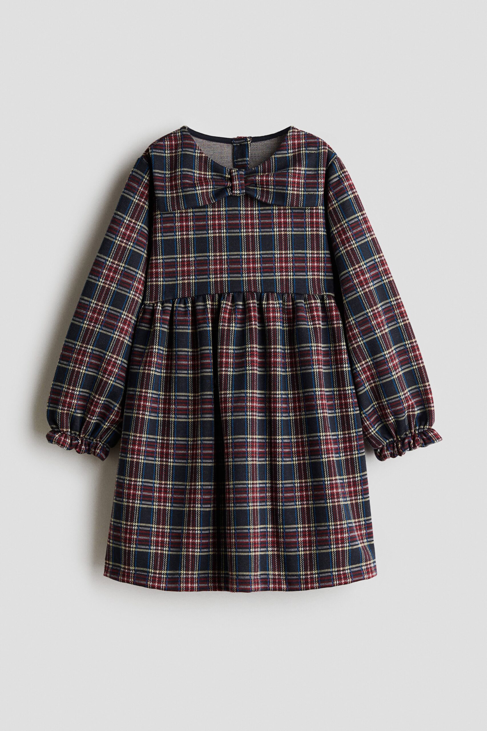 H & M - Geruite tricot jurk - Donkerblauw/Geruit H & M - Geruite tricot jurk - Donkerblauw/Geruit