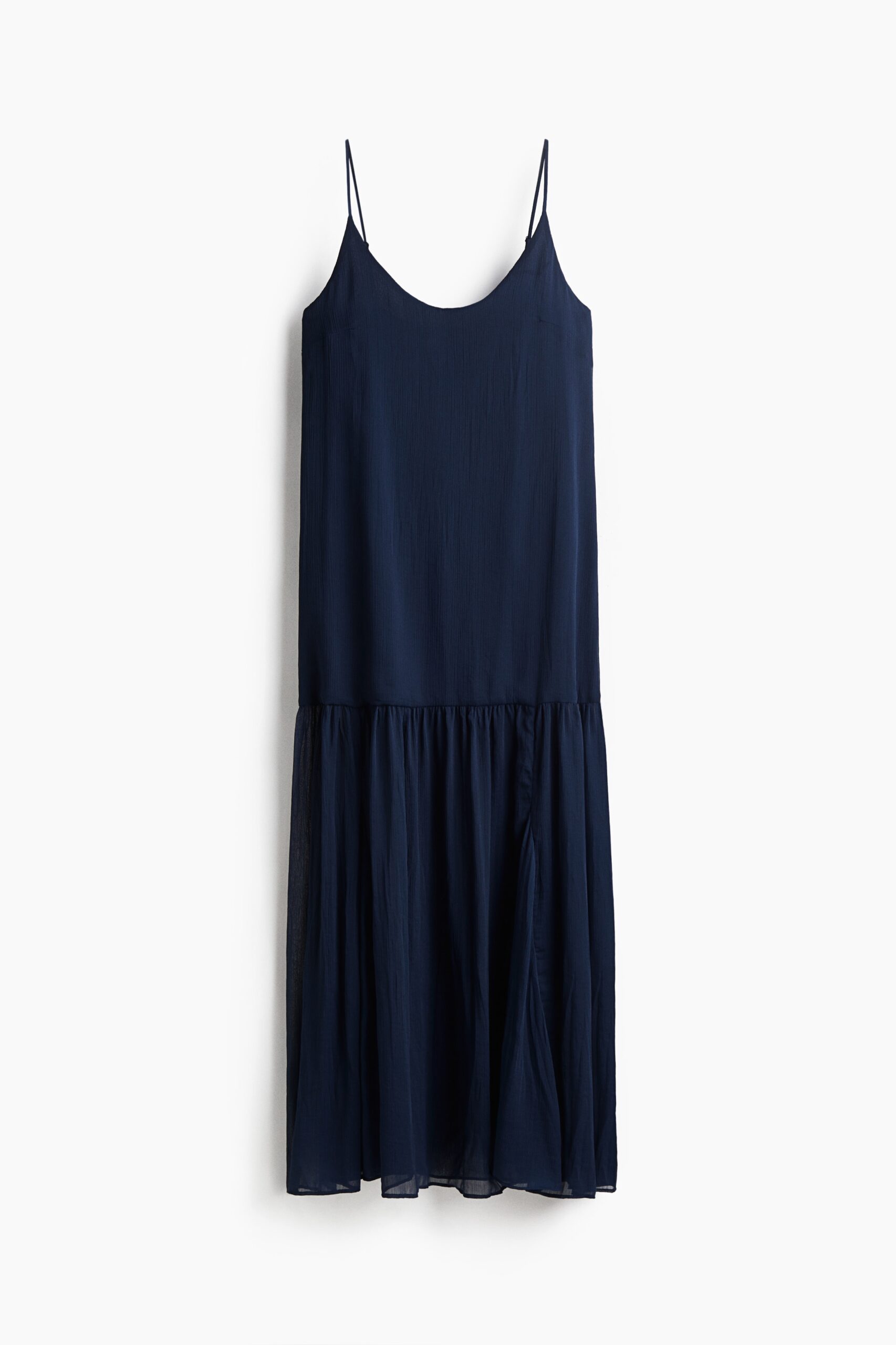H & M - Maxi-jurk van chiffon - Marineblauw H & M - Maxi-jurk van chiffon - Marineblauw