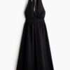 H & M - Katoenen halterjurk - Zwart