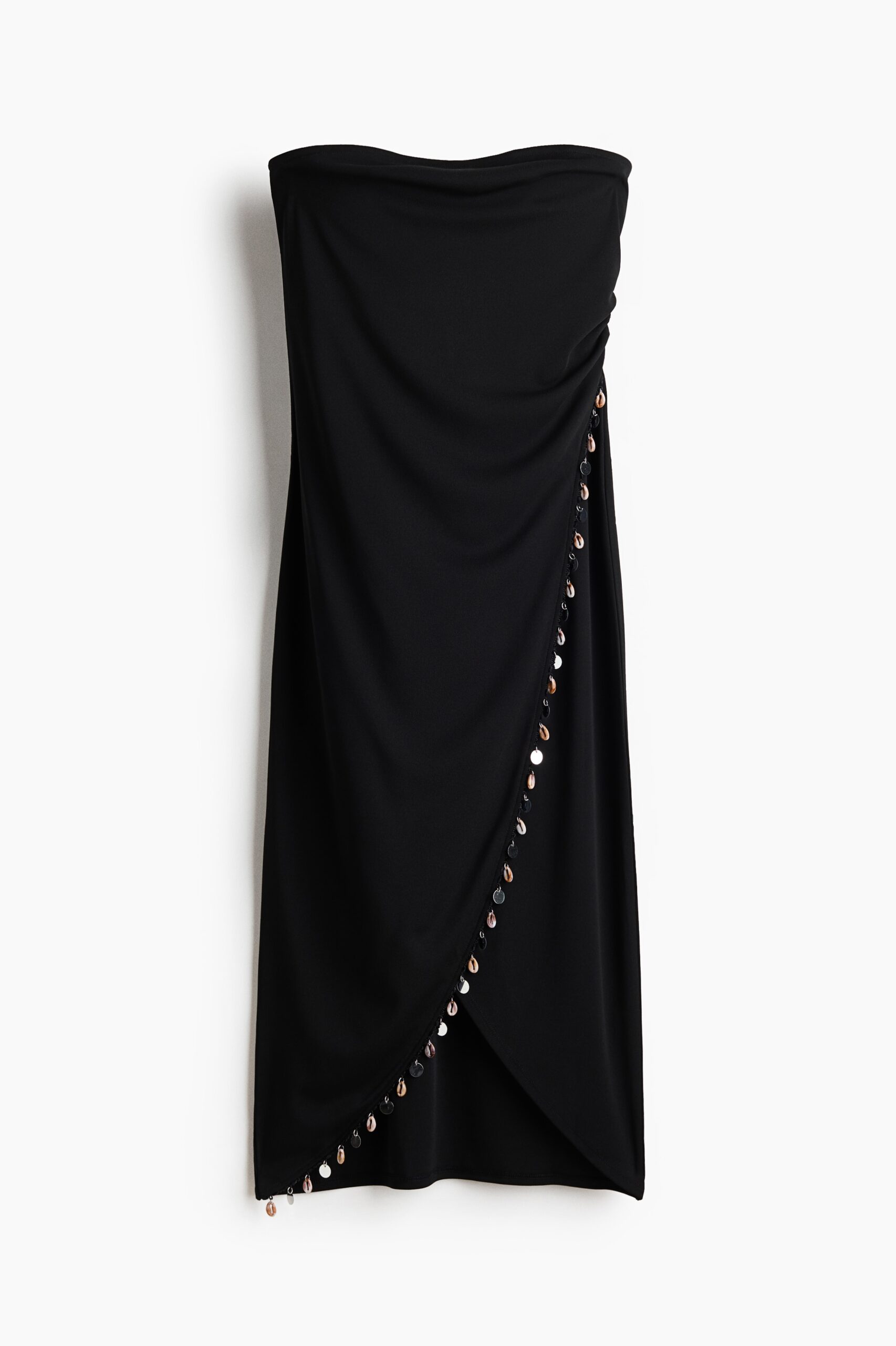 H & M - Gedecoreerde bandeaujurk - Zwart