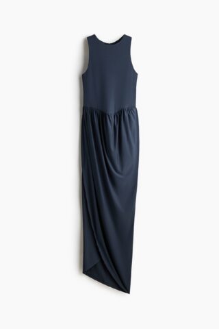 H & M - Maxi-jurk met tulprok - Marineblauw