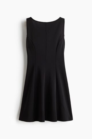 H & M - Tricot low-backjurk - Zwart