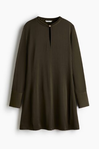 H & M - Tuniekjurk - Donker Kakigroen