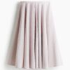 H & M - Jacquardgeweven rok - Poederroze/Gestreept
