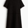 H & M - Jurk met knopen - Zwart