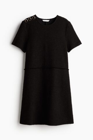 H & M - Jurk met knopen - Zwart