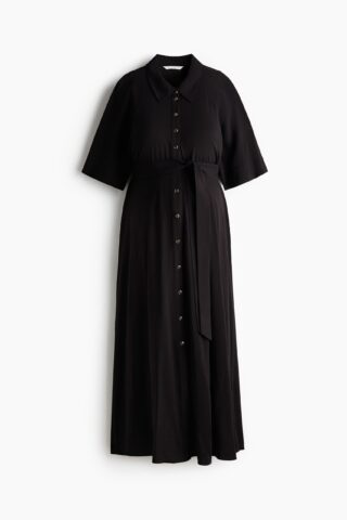 H & M - MAMA Before & After Overhemdjurk - Zwart