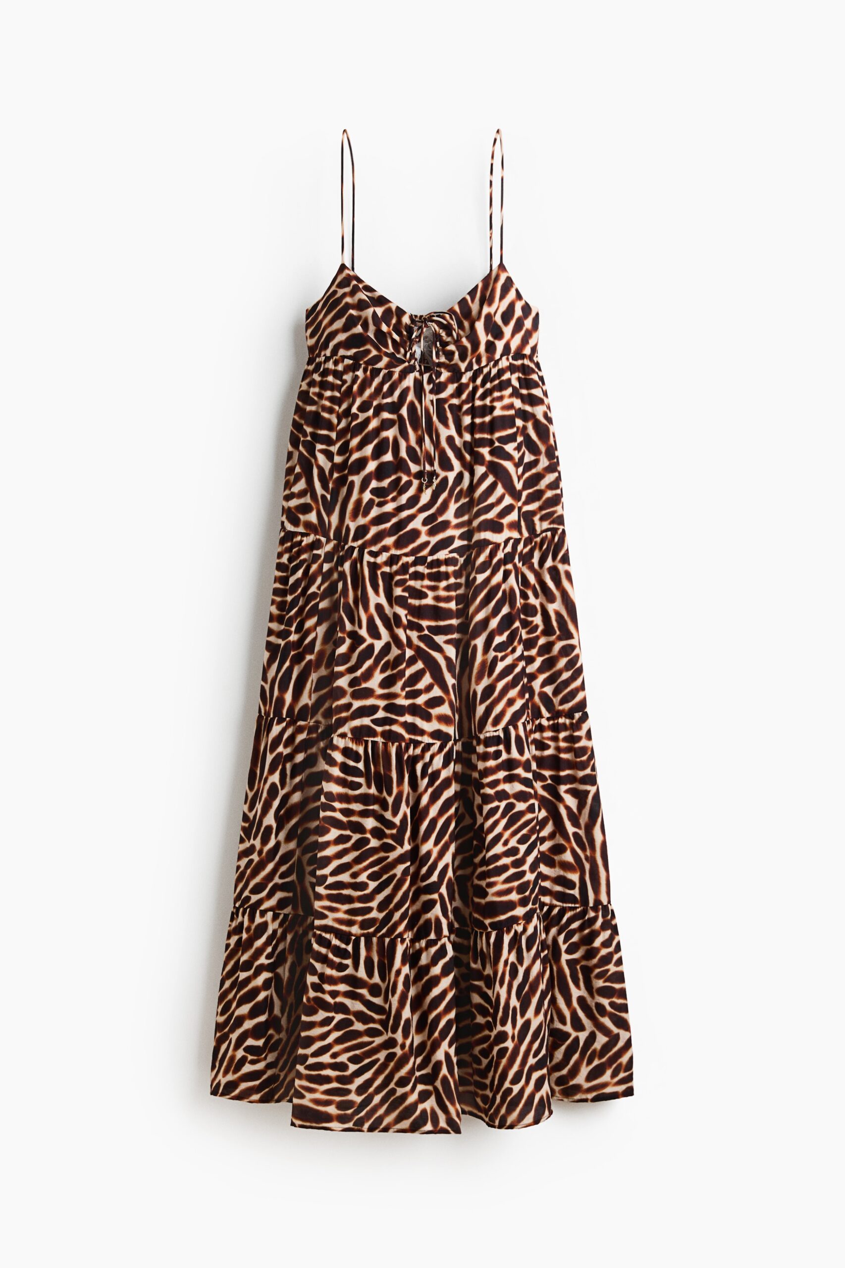 H & M - Strappy strokenjurk - Lichtbeige/Dessin H & M - Strappy strokenjurk - Lichtbeige/Dessin