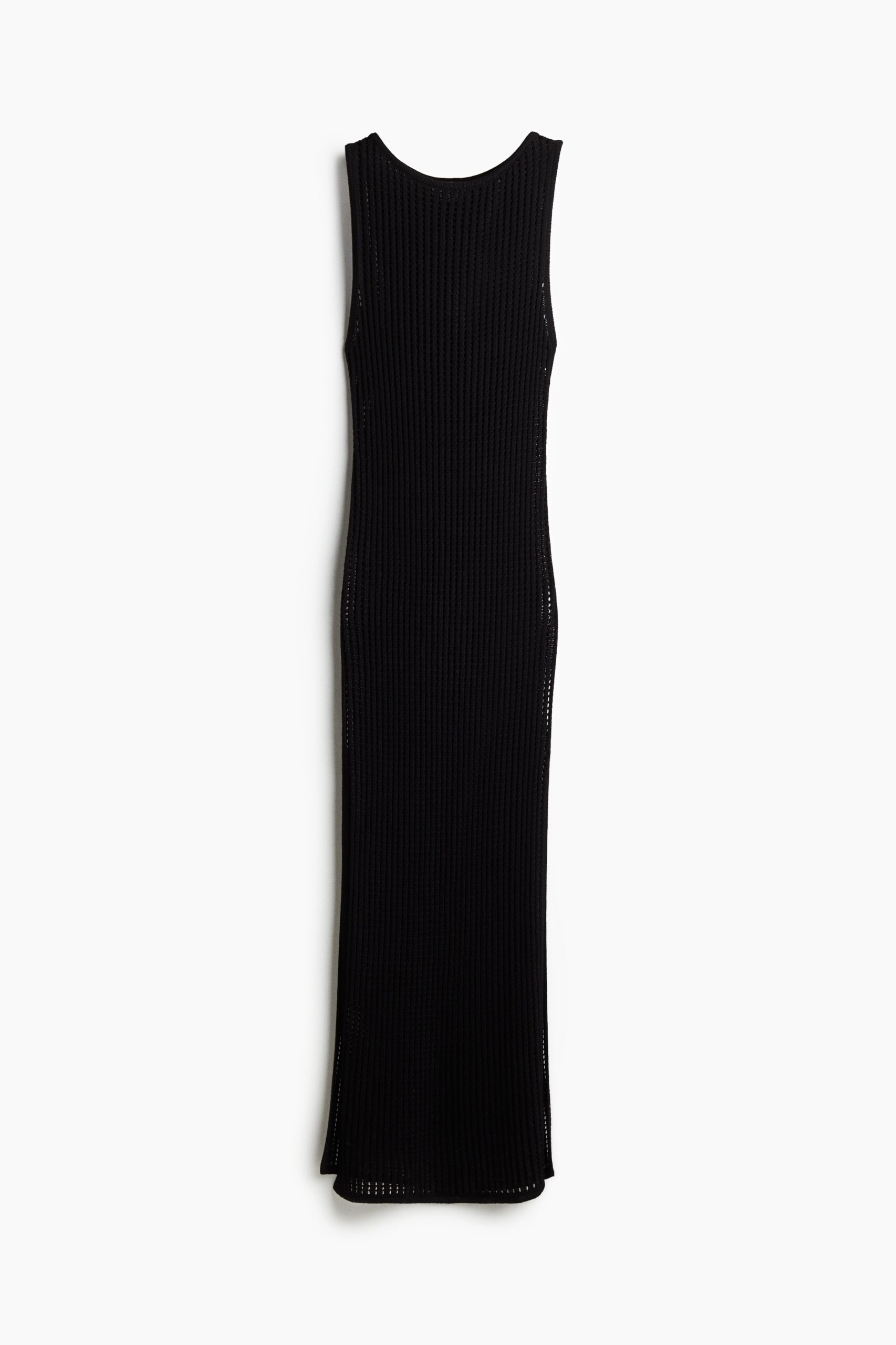 H & M - Ajourgebreide strandjurk - Zwart