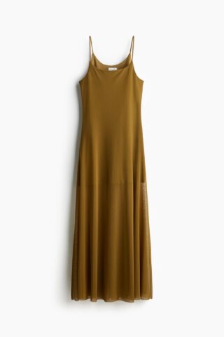 H & M - Strapjurk van mesh - Kakigroen