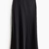 H & M - Midi skirt - Zwart