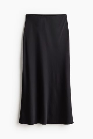 H & M - Midi skirt - Zwart