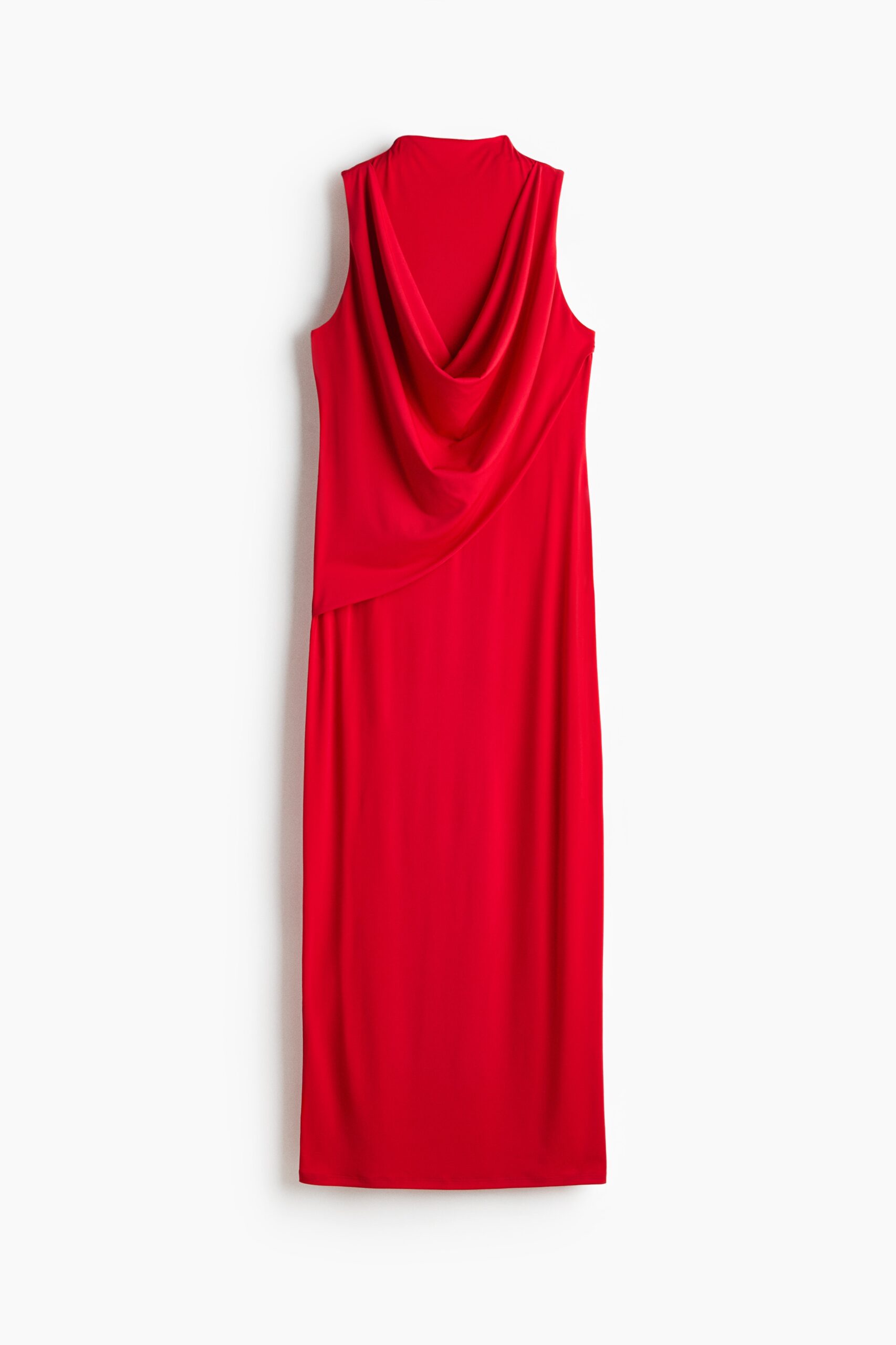 H & M - Gedrapeerde maxi-jurk - Rood