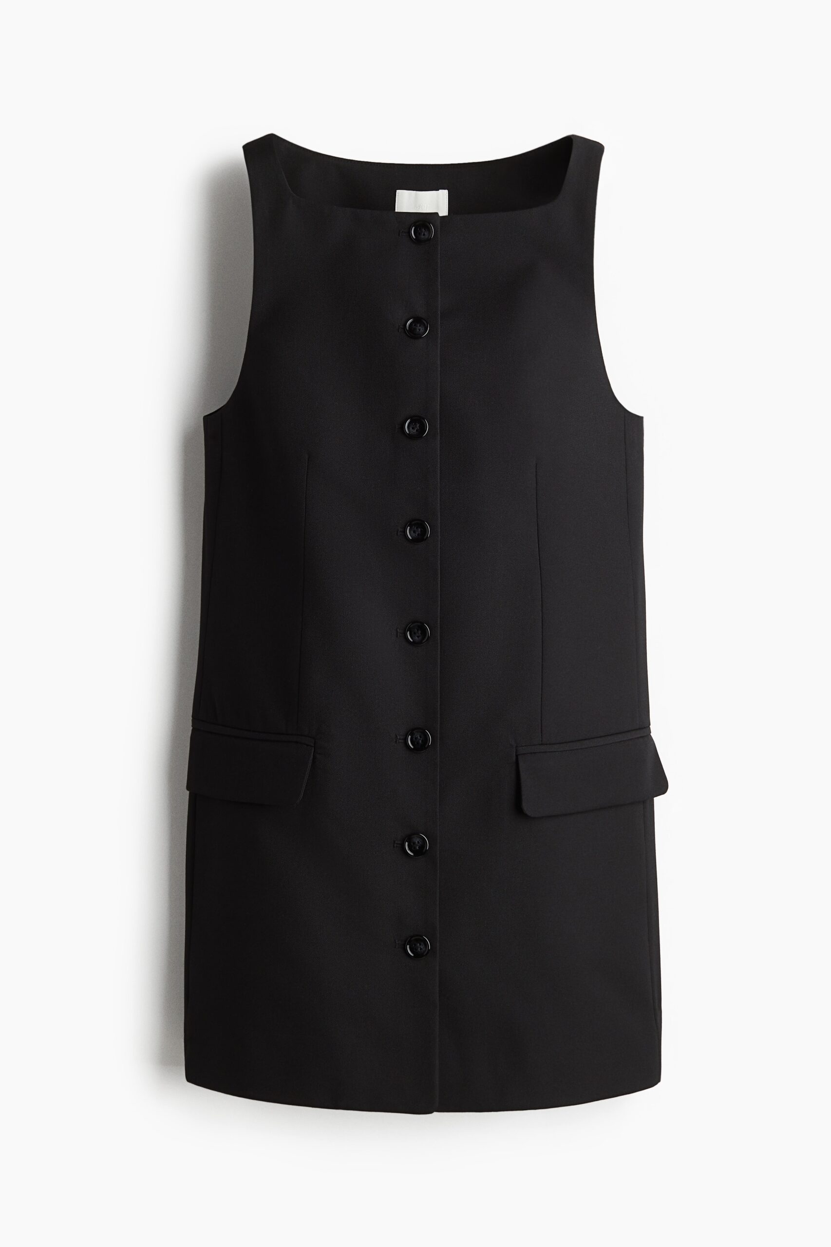 H & M - Jurk met vierkante hals - Zwart H & M - Jurk met vierkante hals - Zwart