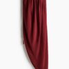 H & M - Gedrapeerde bandeaujurk - Bordeauxrood