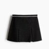H & M - Gebreide A-linerok - Zwart