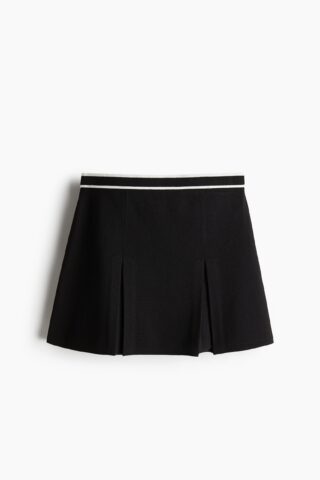 H & M - Gebreide A-linerok - Zwart