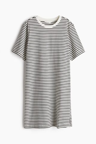 H & M - MAMA Voedingsjurk - Roomwit/Gestreept