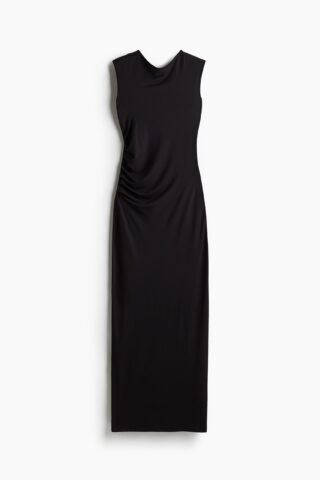 H & M - Gedrapeerde bodyconjurk - Zwart