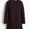 H & M - Korte jurk - Bordeauxrood