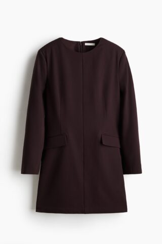 H & M - Korte jurk - Bordeauxrood