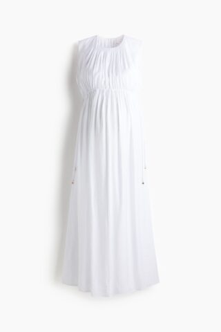 H & M - MAMA Jurk met drawstrings - Wit