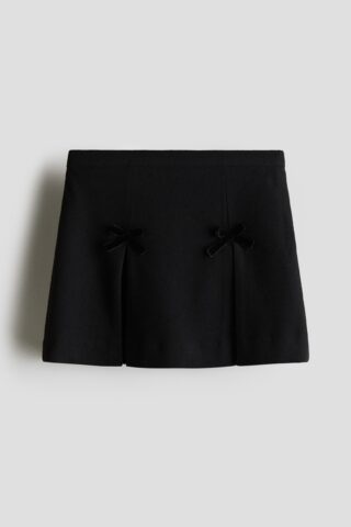 H & M - Rok met strikjes - Zwart