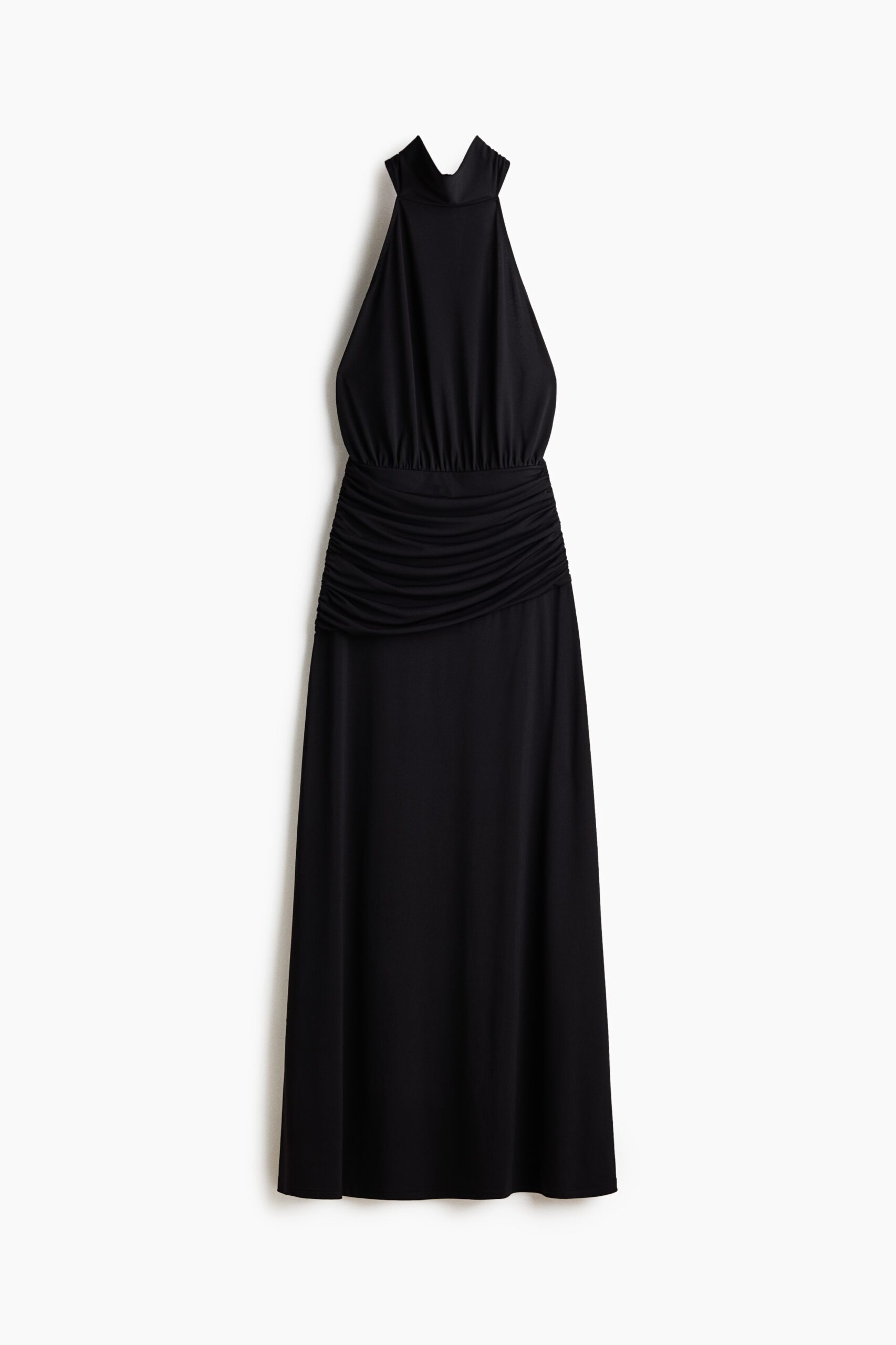 H & M - Gedrapeerde halterjurk - Zwart H & M - Gedrapeerde halterjurk - Zwart